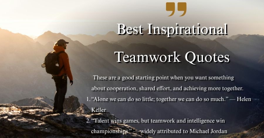 Best inspirational-teamwork quotes