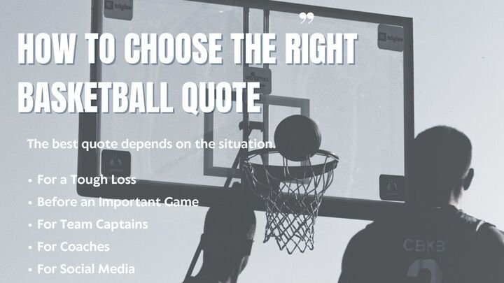 How to Choose the Right Basketball Quote