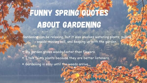 Funny Spring Quotes About Gardening