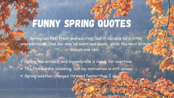 Funny Spring Quotes