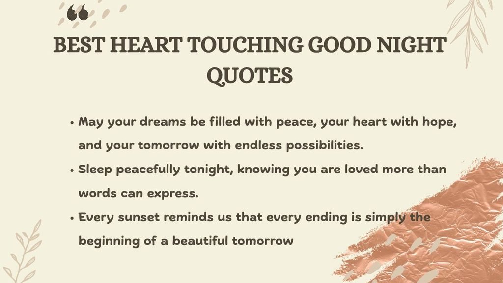 Best Heart Touching Good Night Quotes