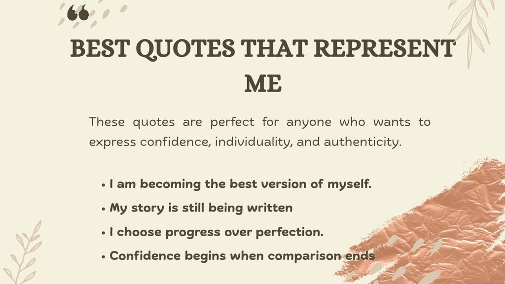 Best Quotes That Represent Me