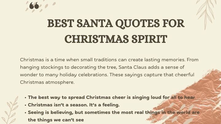 Best Santa Quotes for Christmas Spirit