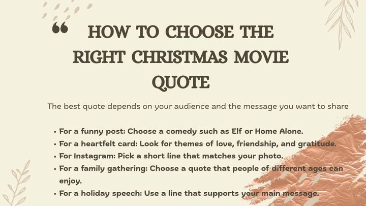 How to Choose the Right Christmas Movie Quote