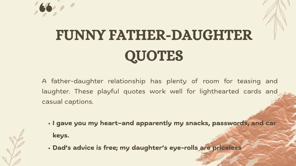 Funny Father-Daughter Quotes