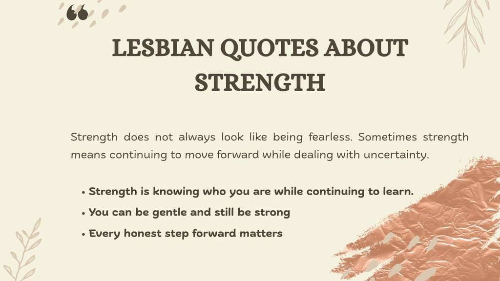 Lesbian Quotes About Strength