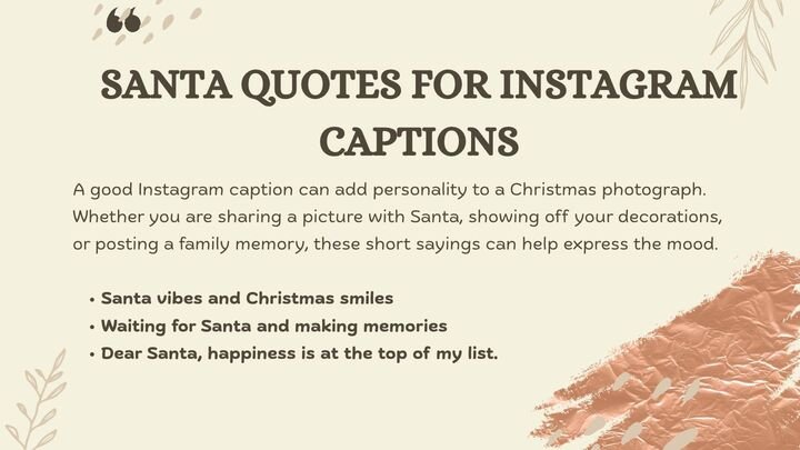 Santa Quotes for Instagram Captions